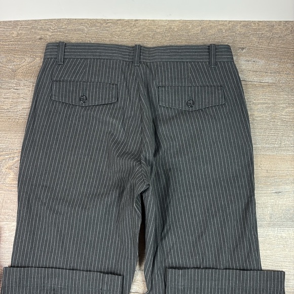 Men’s Banana Republic Boot Fit Charcoal Grey Pinstriped Pants 31x30 - Picture 2 of 7